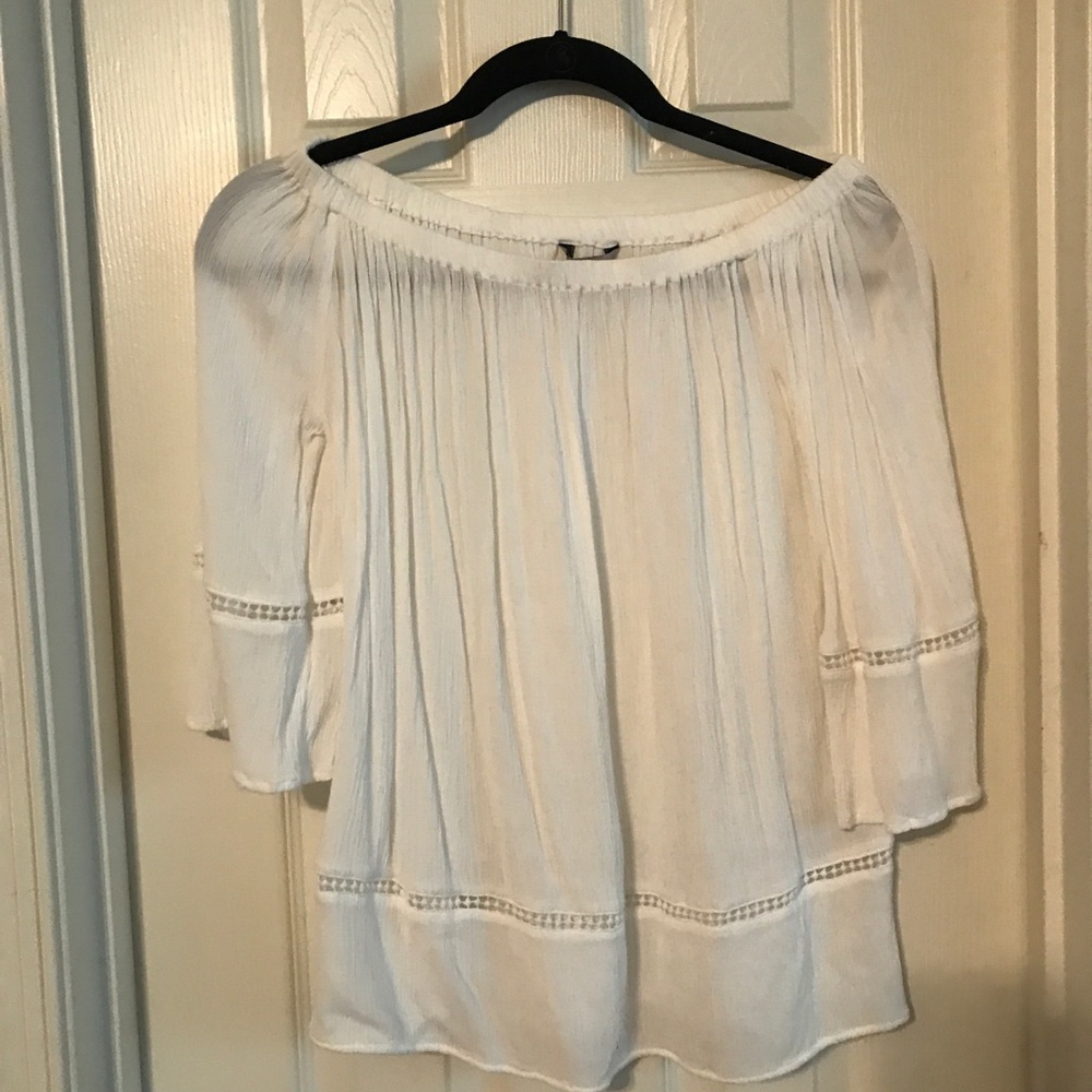 White off the shoulder blouse